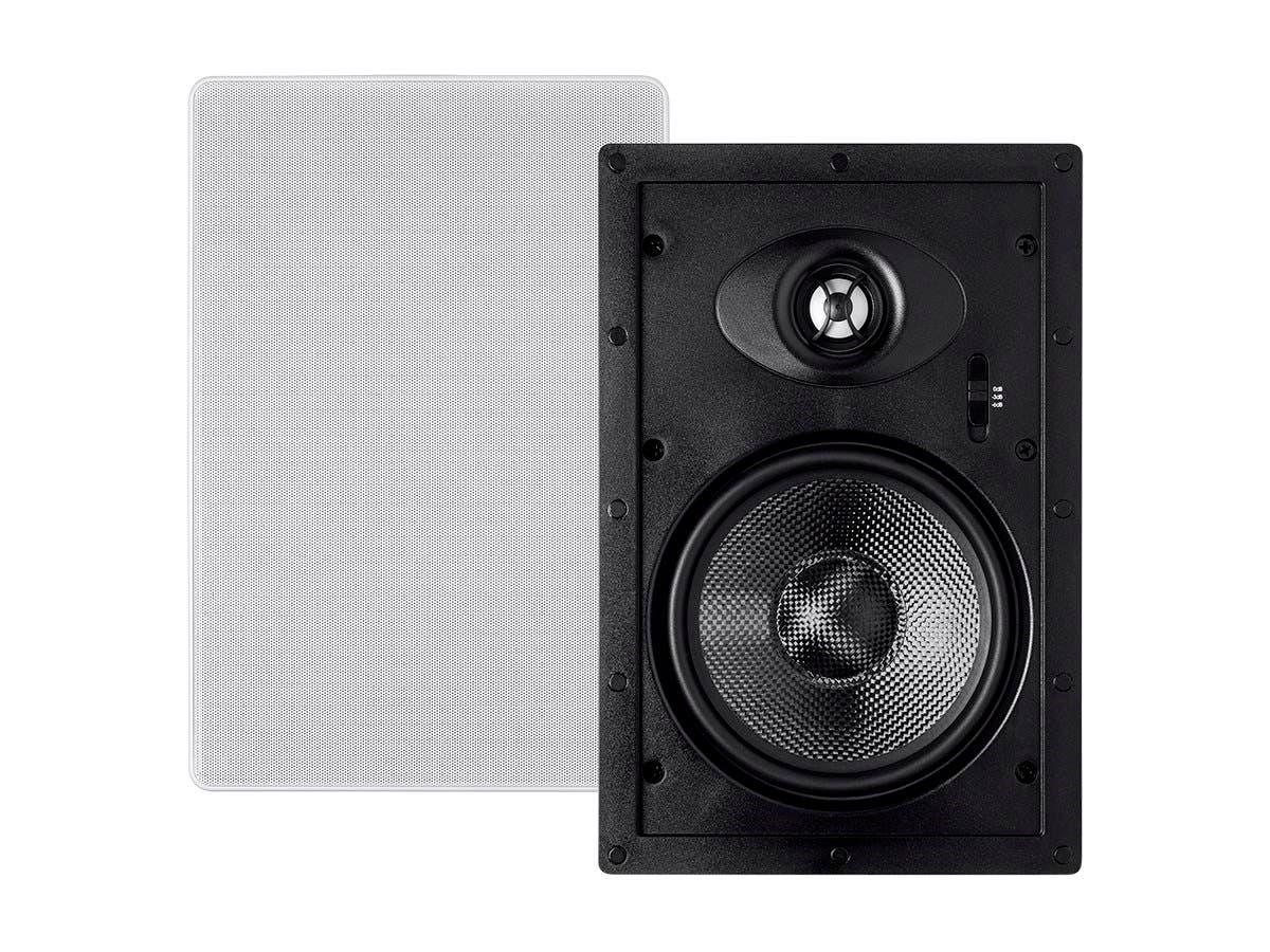 Monoprice - Alpha 6.5-Inch Carbon Fiber 2-way (pair) - In-Wall Speaker 13618 - Image 2