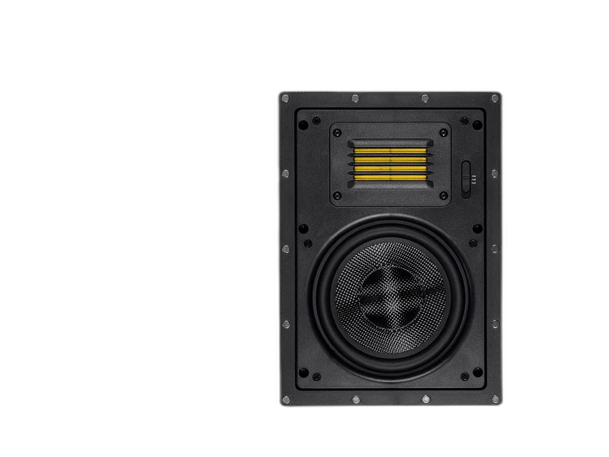 Monoprice - Amber 6.5-inch 2-way Carbon Fiber with Ribbon Tweeter (pair) - In-Wall Speaker 24432