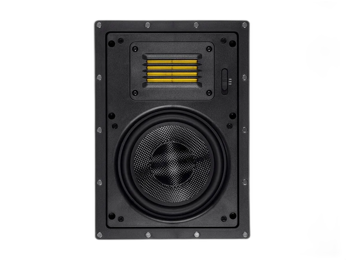 Alternative view of Monoprice - Amber 6.5-inch 2-way Carbon Fiber with Ribbon Tweeter (pair) - In-Wall Speaker 24432