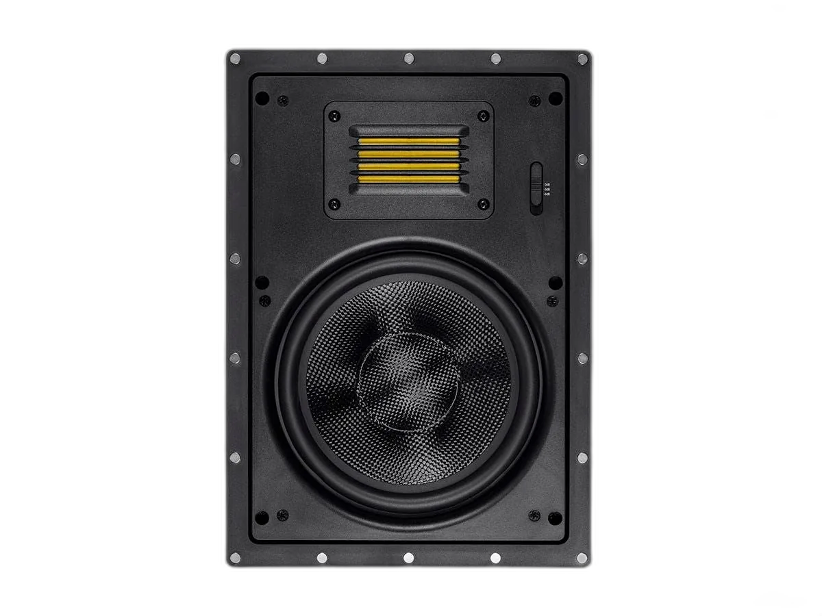 Alternative view of Monoprice - Amber 6.5-inch 2-way Carbon Fiber with Ribbon Tweeter (pair) - In-Wall Speaker 24433