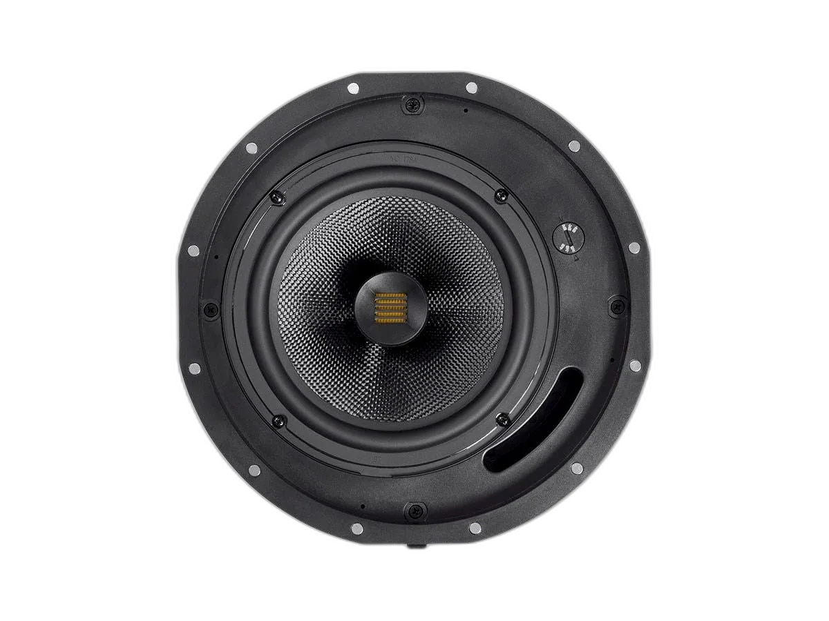 Monoprice - Amber 8-inch 2-way Carbon Fiber with Ribbon Tweeter (pair) - Ceiling Speaker 24435