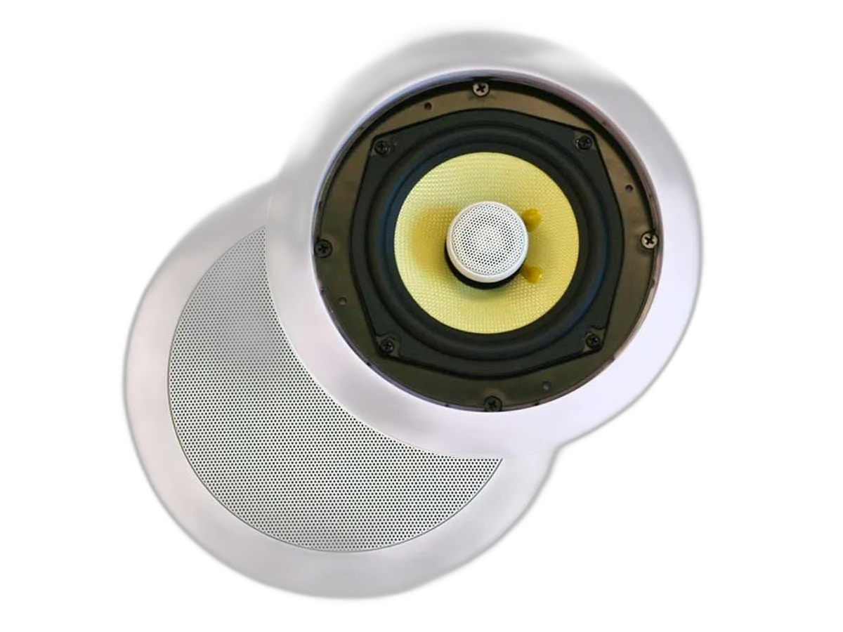 Alternative view of Monoprice - Caliber 8 inch Fiber-2-way (Pair), 160WATTS Peak - Ceiling Speaker 4104