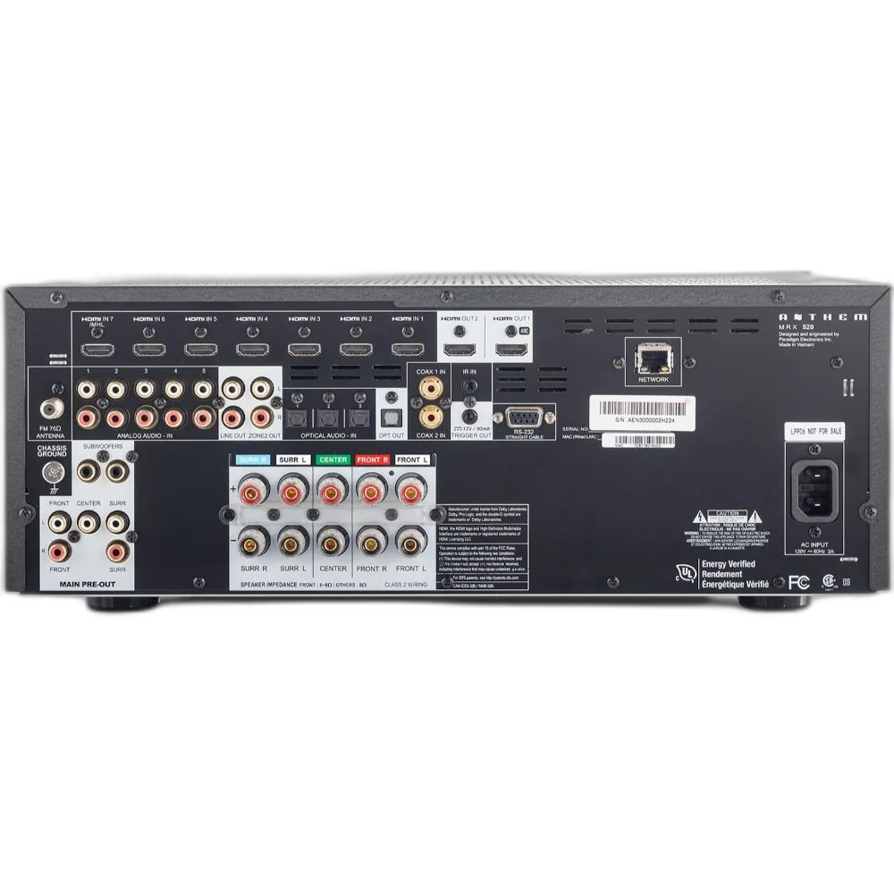 Alternative view of Anthem MRX 520